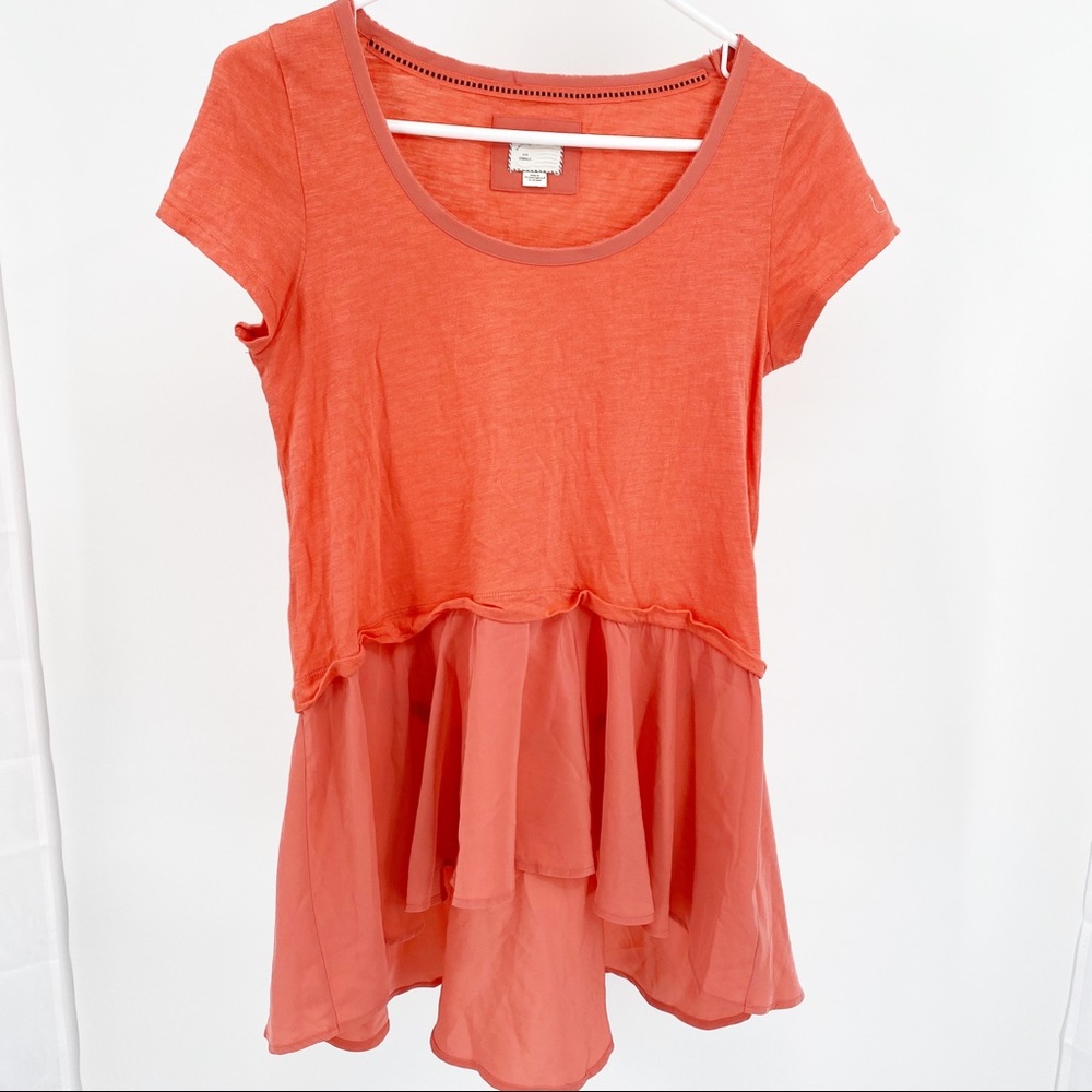 Anthropologie Postmark Short Sleeve Top Size XS